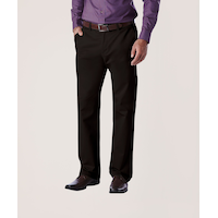 Pantalon kaki droit à devant plat avec taille Flextech 360° pour hommes, Denver Hayes Front_Angled_Left