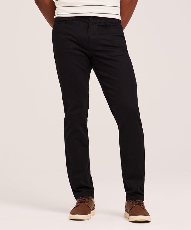 Denver Hayes Men's Stretch 5 Pocket Slim Chino Pants