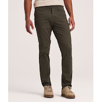 Denver Hayes Men's Stretch 5 Pocket Slim Chino Pants