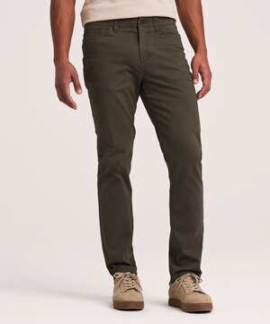 Denver Hayes Men's Stretch 5 Pocket Slim Chino Pants