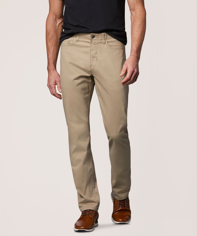 Denver Hayes Men's Stretch 5 Pocket Athletic Chino Pants