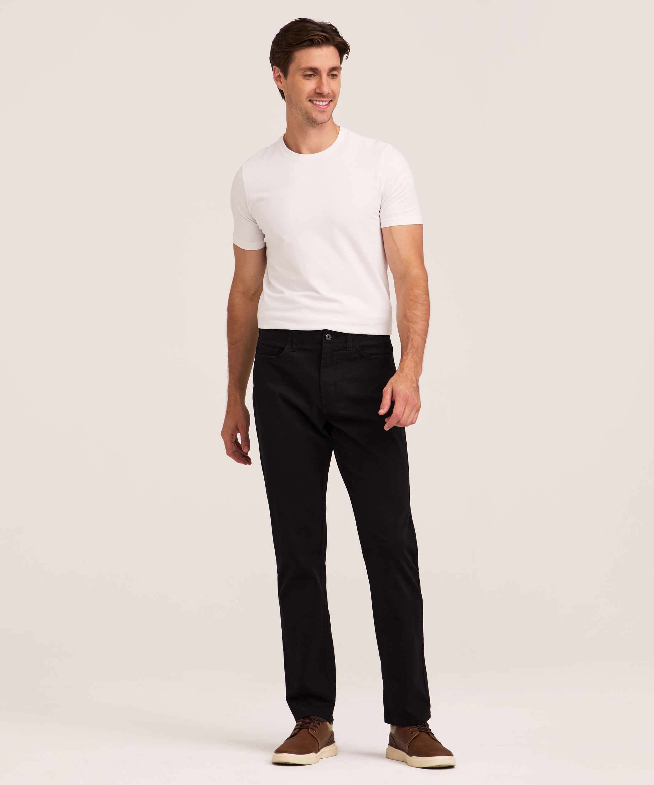 Denver Hayes Men's Stretch 5 Pocket Athletic Chino Pants