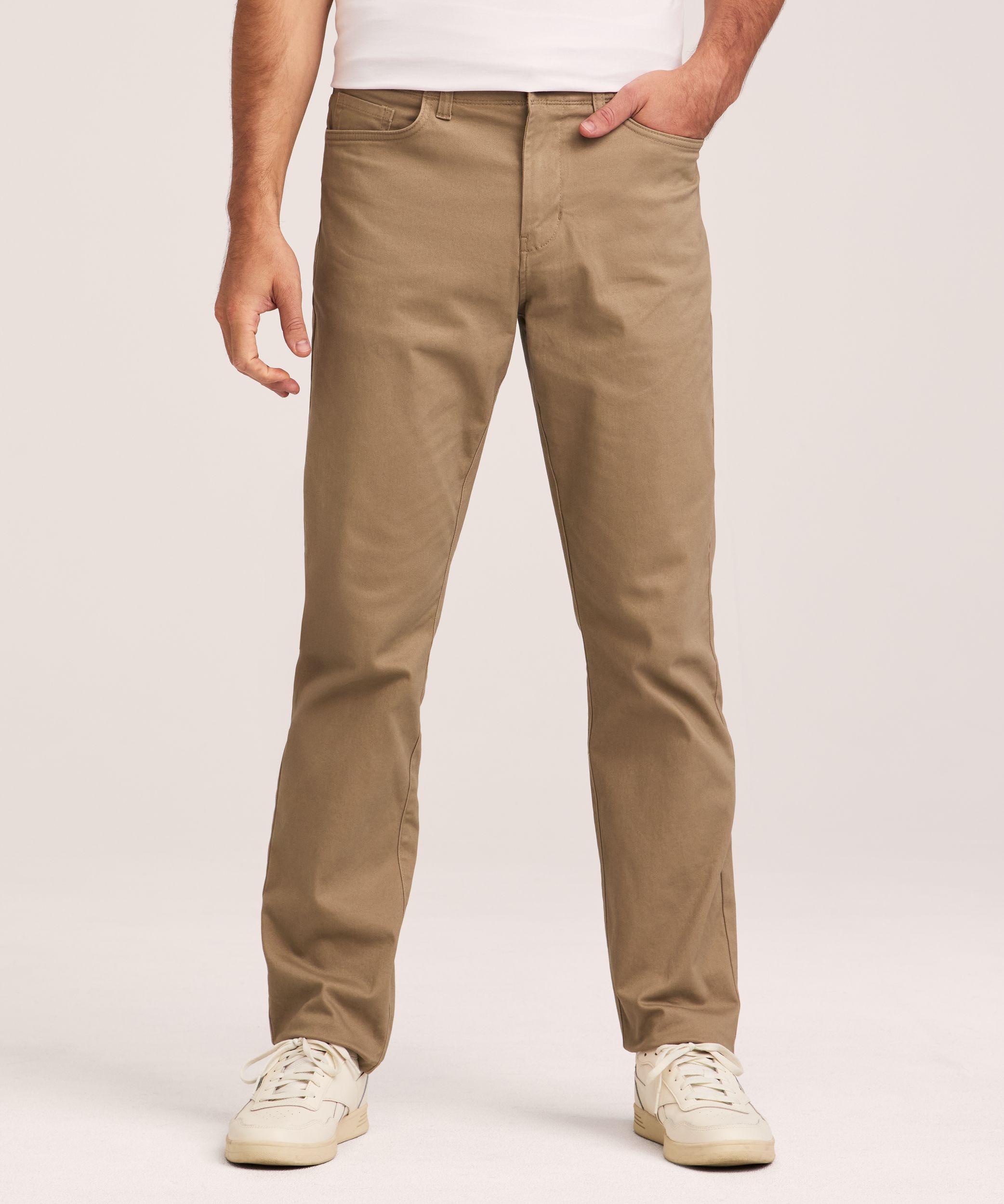Denver Hayes Men's Stretch 5 Pocket Athletic Chino Pants