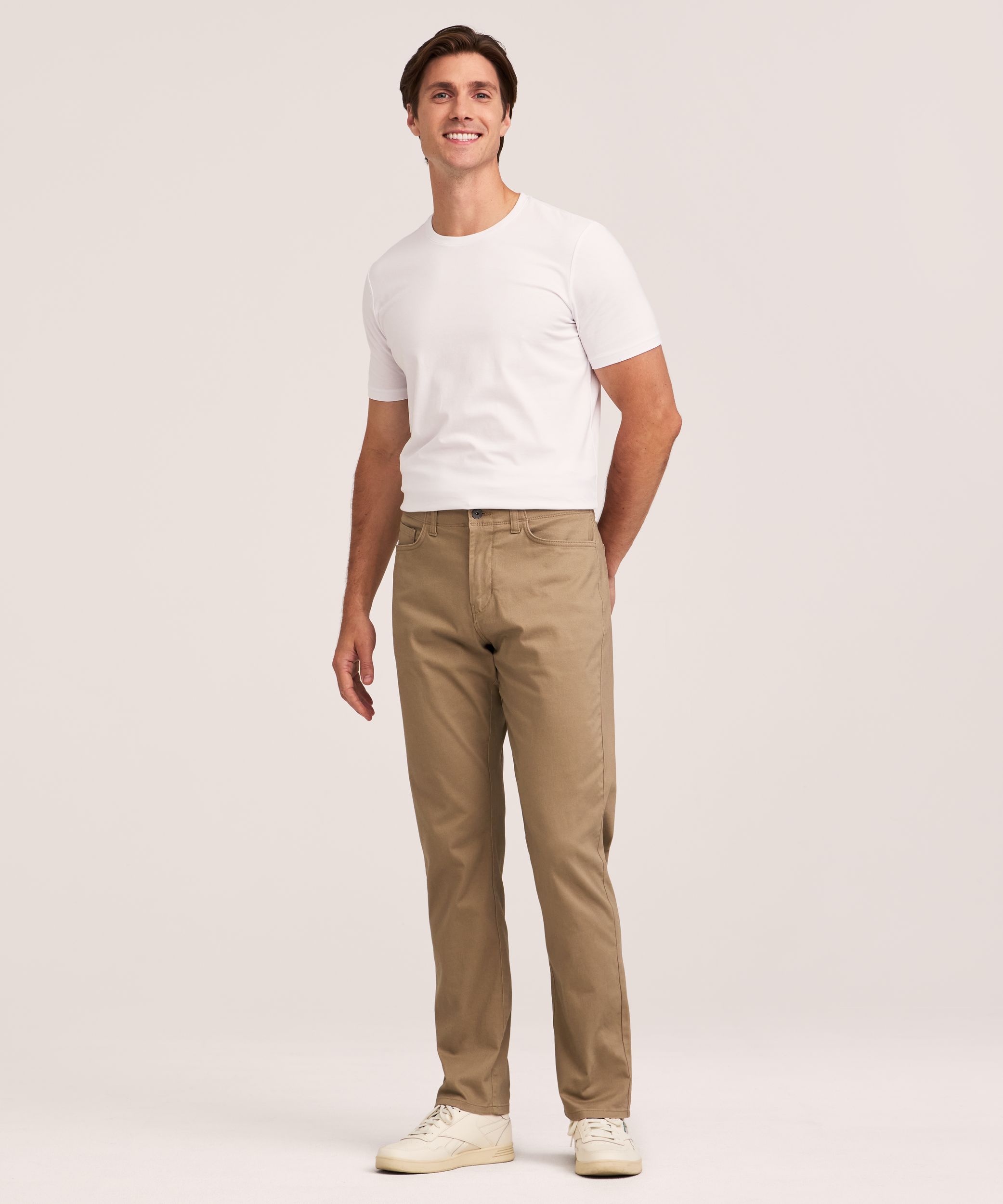 Denver Hayes Men's Stretch 5 Pocket Athletic Chino Pants
