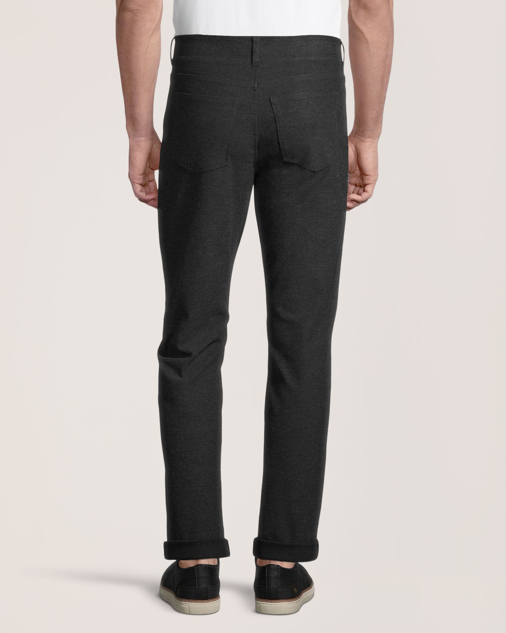 Denver Hayes Men's Stretch 5 Pocket Slim Chino Pants