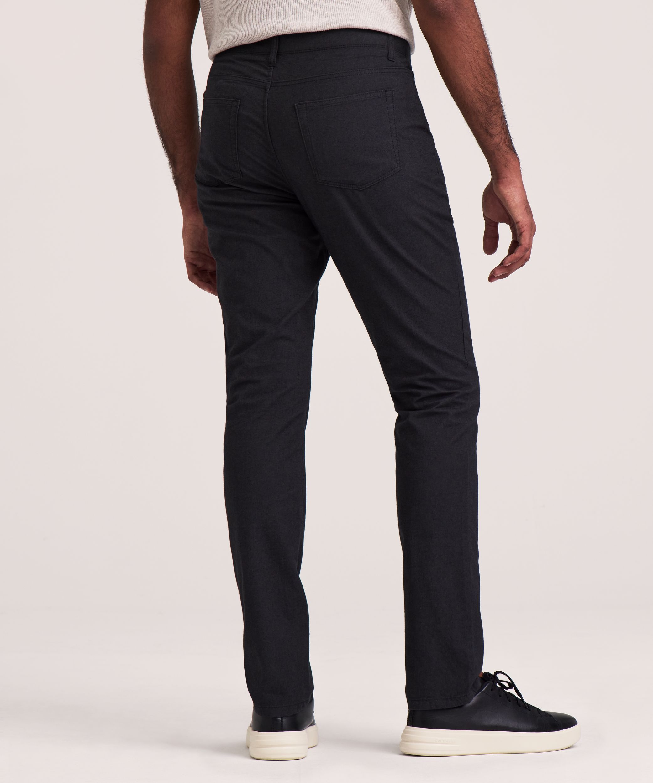 Denver Hayes Men's Stretch 5 Pocket Slim Chino Pants