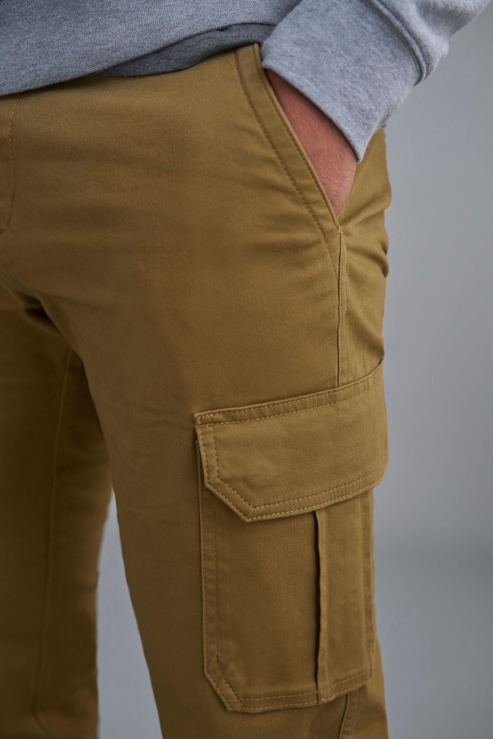 Denver Hayes Men's Stretch Athletic Cargo Pants Marks