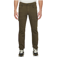 Pantalon cargo extensible pour hommes, Carter, Black Bull Front_Flat