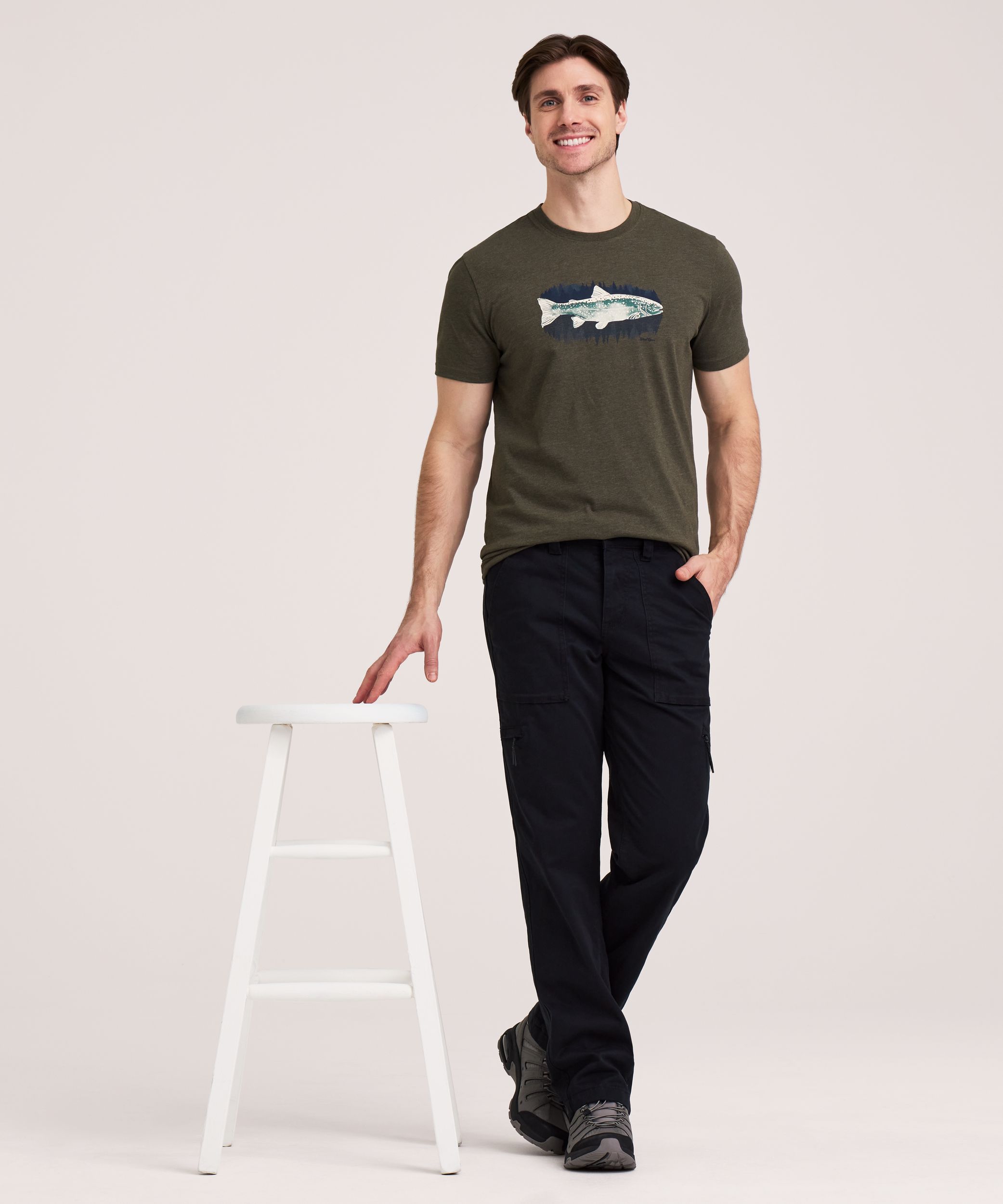 WindRiver Men's Straight Leg Lined T-Max Heat Cargo Pants