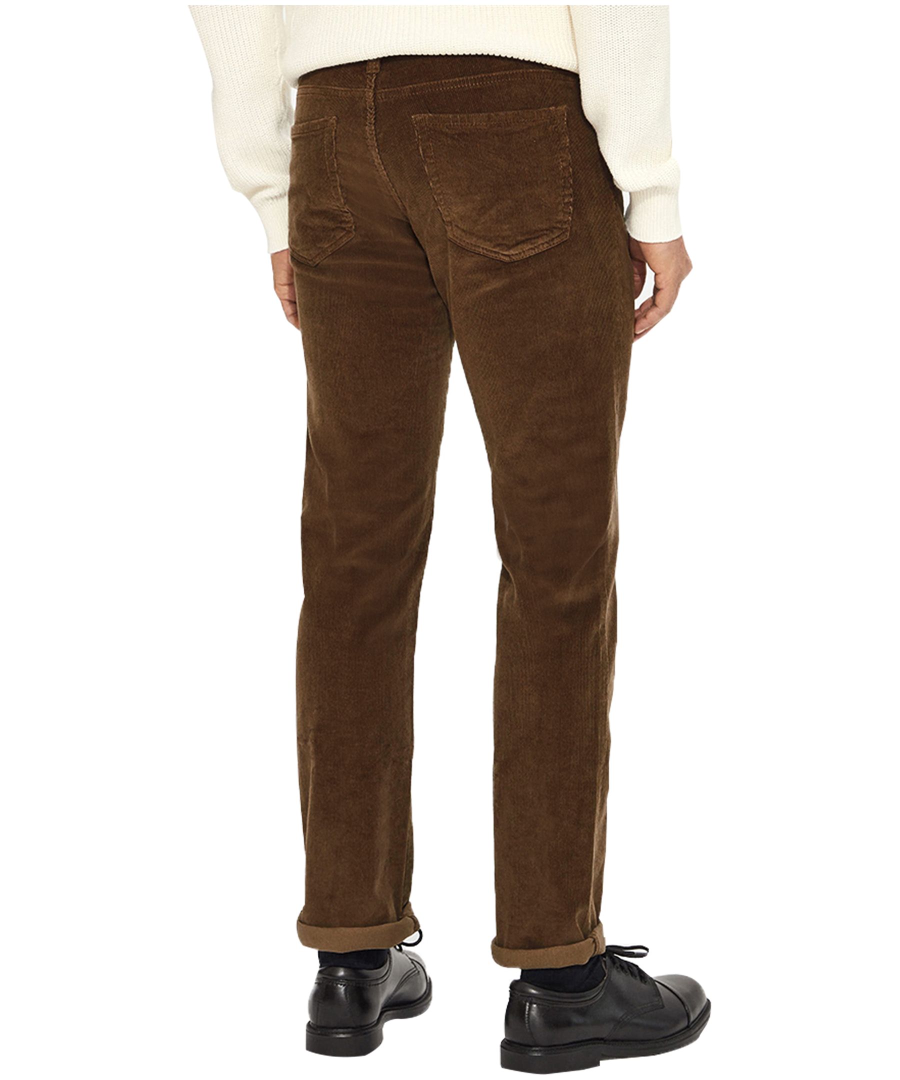 Lois Men's Brad Regular Rise Slim Stretch Corduroy Pants - Rust