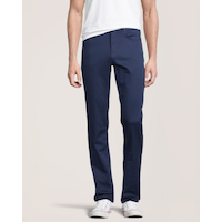 Lois Pantalon en denim extensible étroit foncé, Brad Front_Flat