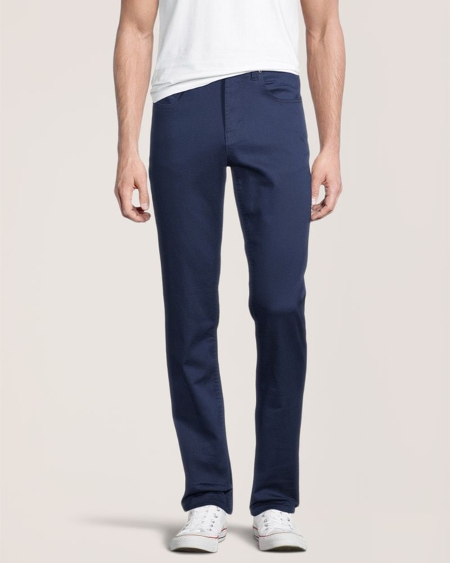 Lois Pantalon en denim extensible étroit foncé, Brad