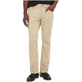 Pantalon extensible étroit Lois à taille haute pour hommes - sable, Brad Front_Flat