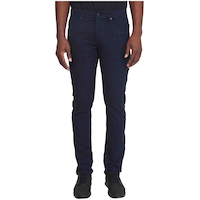 Pantalon extensible à taille mi-basse et à jambe étroite pour hommes, Peter, Lois Front_Flat