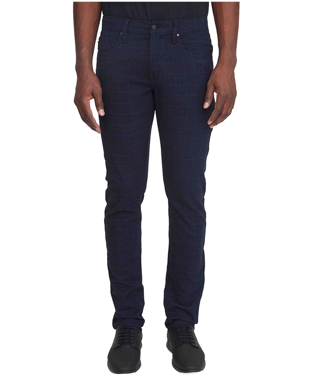 Pantalon extensible à taille mi-basse et à jambe étroite pour hommes, Peter, Lois