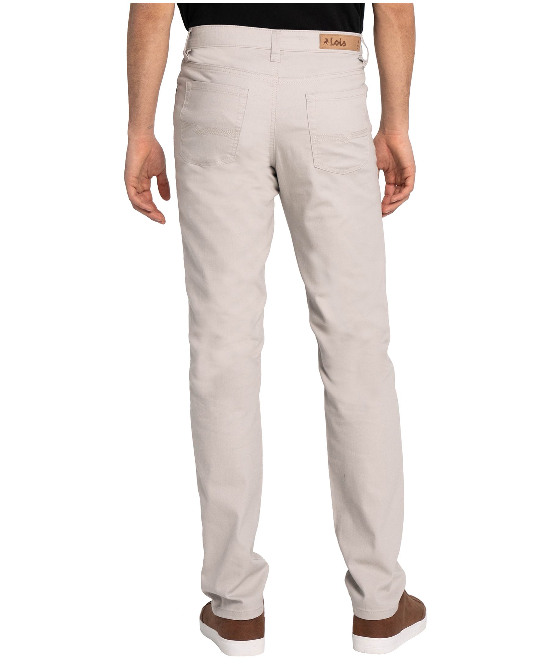 Lois Men's Brad Slim Stretch Slub Twill Pants