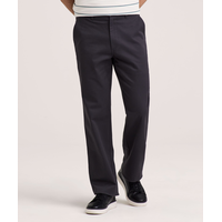 Pantalon kaki droit à devant plat avec taille Flextech 360° pour hommes, Denver Hayes
