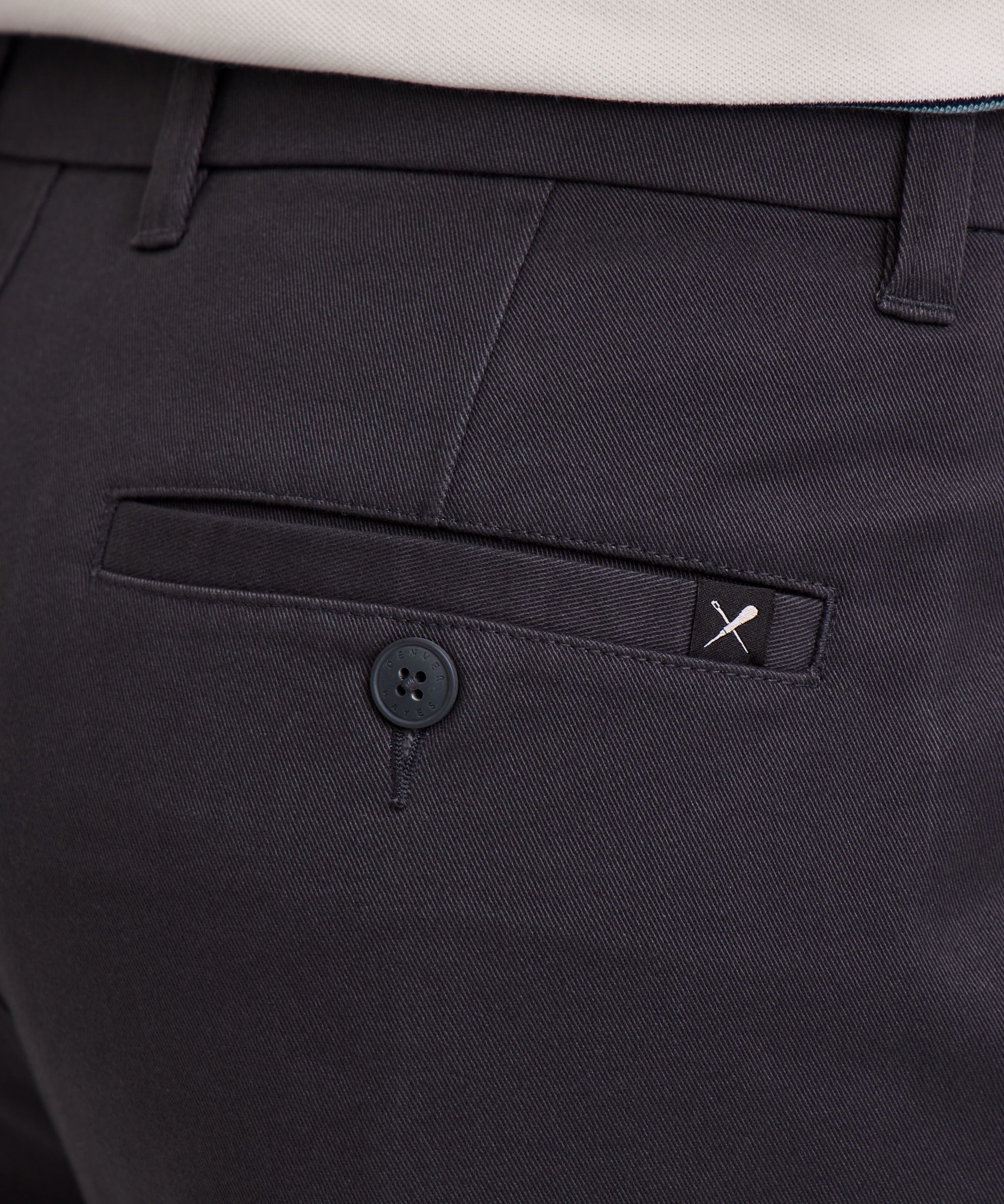 Denver Hayes Men's Flat Front Straight Khaki with 360° Flextech Waist Pant