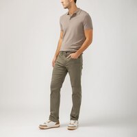 Pantalon à jambe droite à coupe sportive pour hommes, Machray, Silver