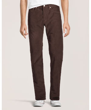 Pantalon en velours côtelé à coupe régulière pour hommes, 505, Levi's