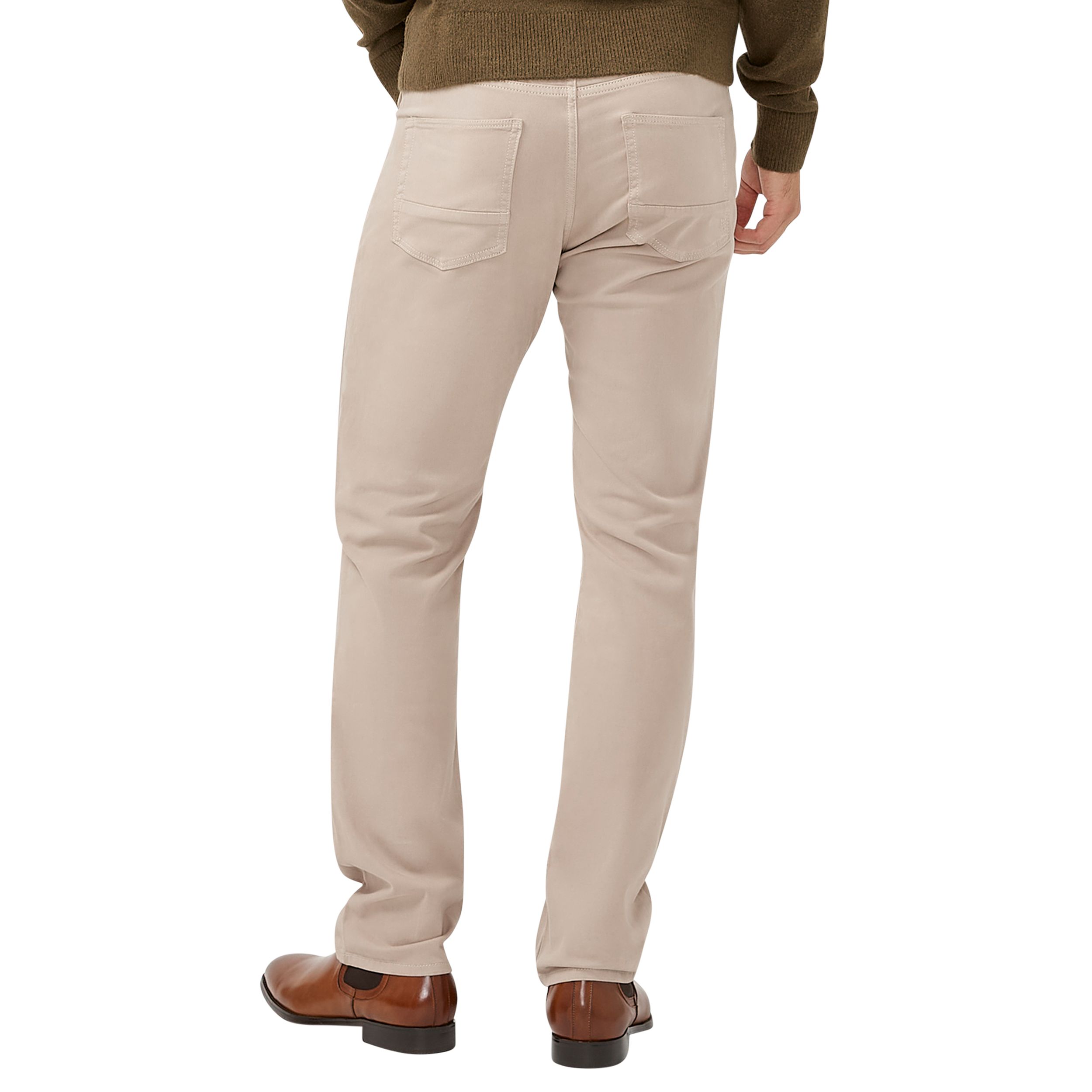 Pantalon à jambe droite à coupe sportive pour hommes, Machray, Silver Back_Flat
