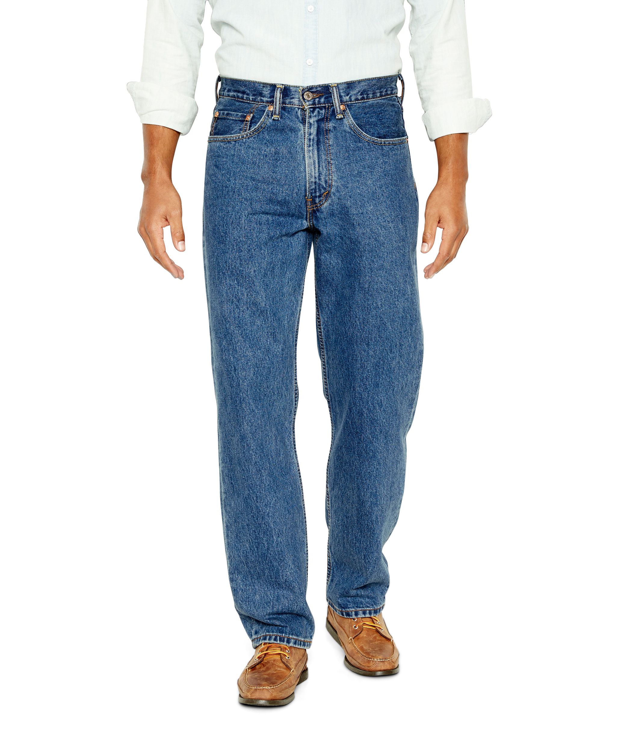 Levi's Men's 550 Relaxed Fit Medium Stonewash Jeans - Denim | Marks