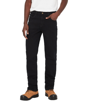 Jean extensible noir à jambe droite pour hommes, Brad