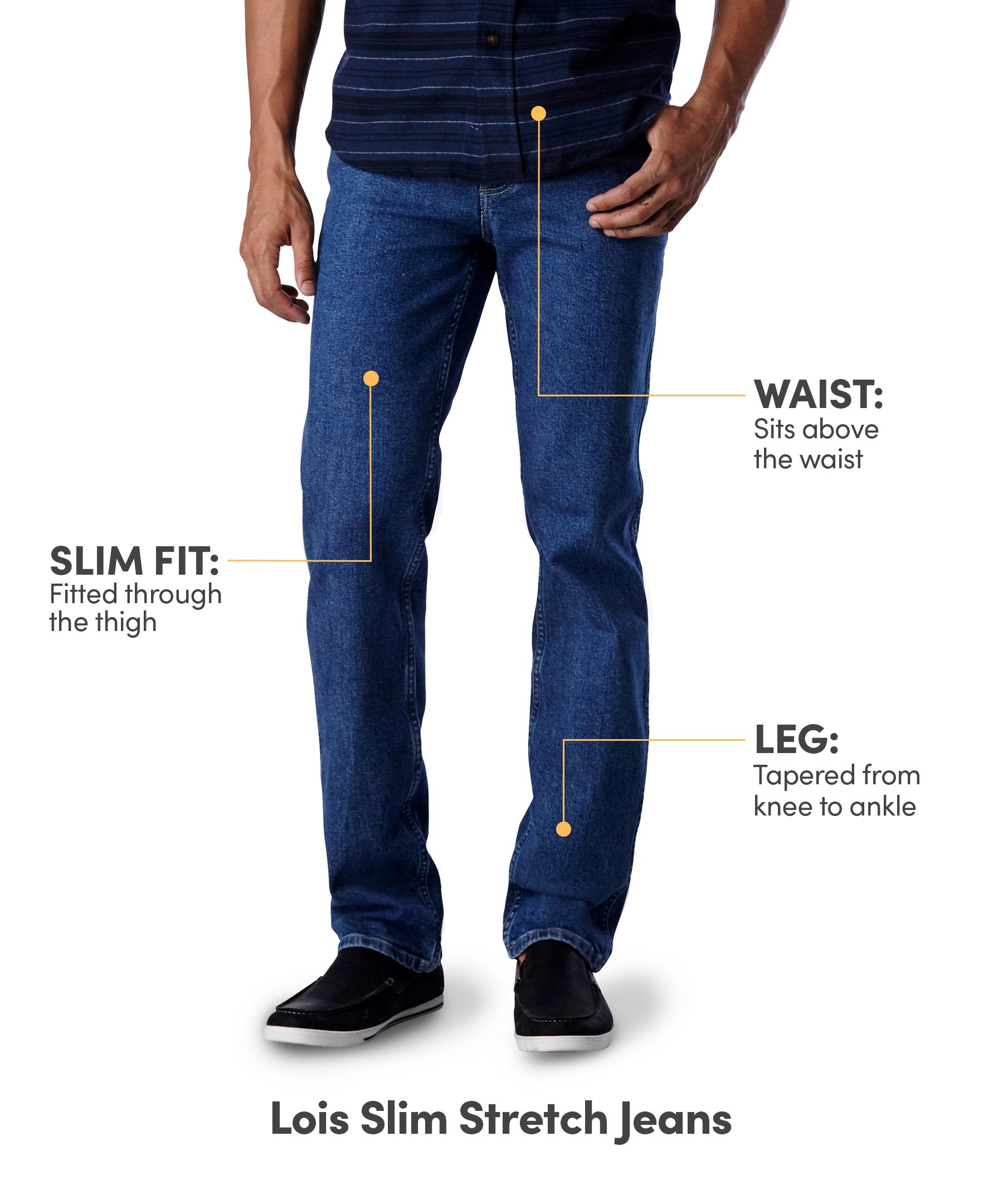 Lois Men's Slim Stretch Jeans | Mark's