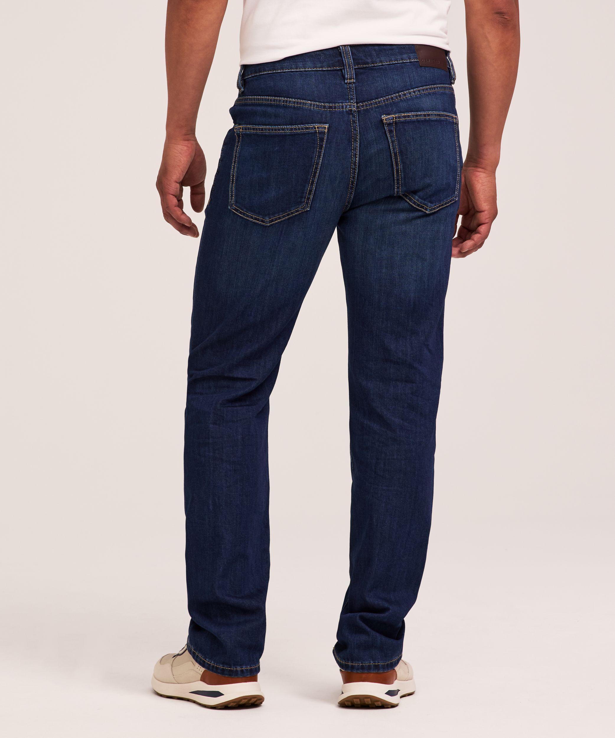 Jeans extensibles à jambe droite à taille FLEXTECH sur 360 Denver Hayes pour hommes - Délavé foncé