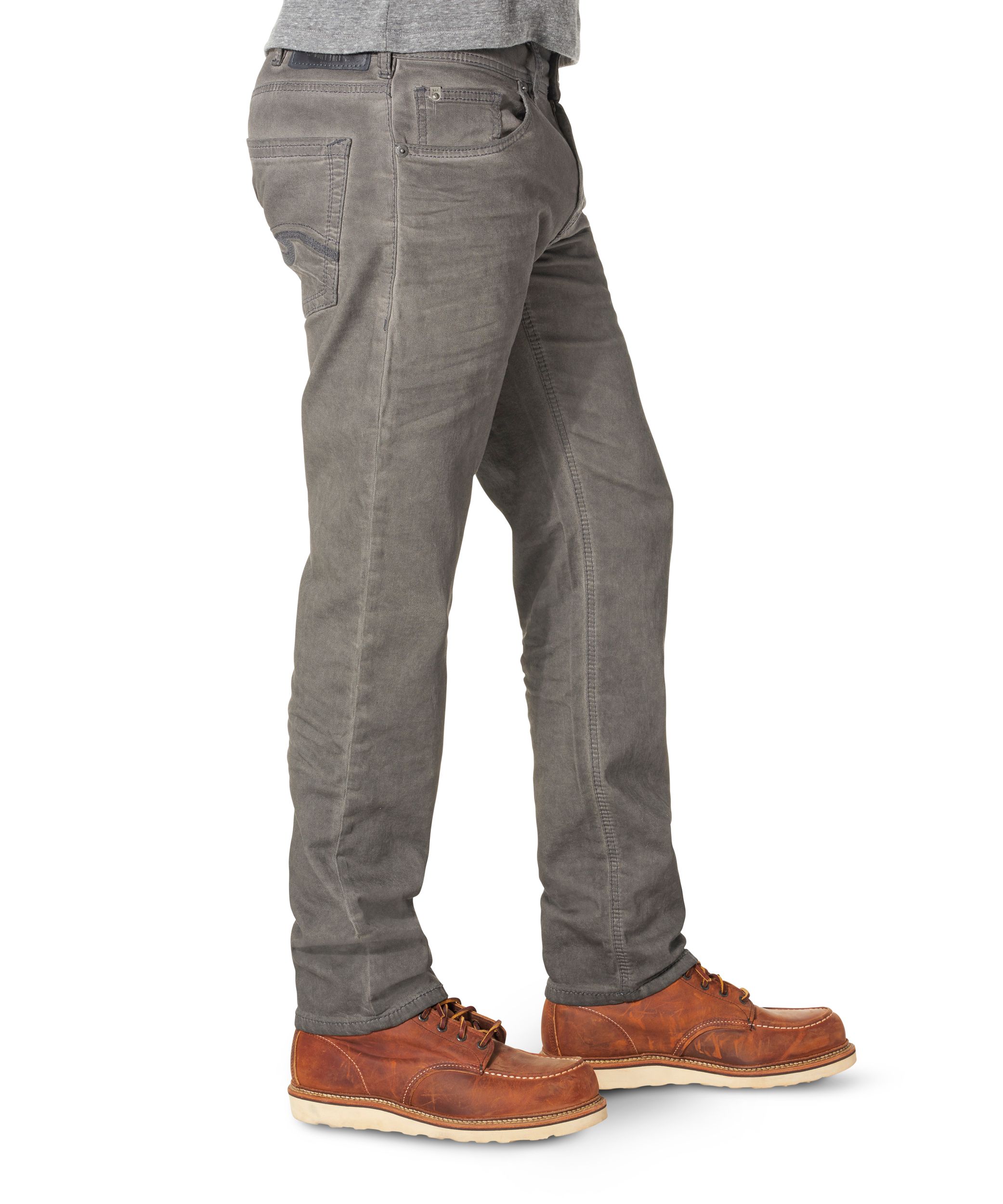 Silver Men's Eddie Athletic Fit Tapered Leg Jeans - Dark