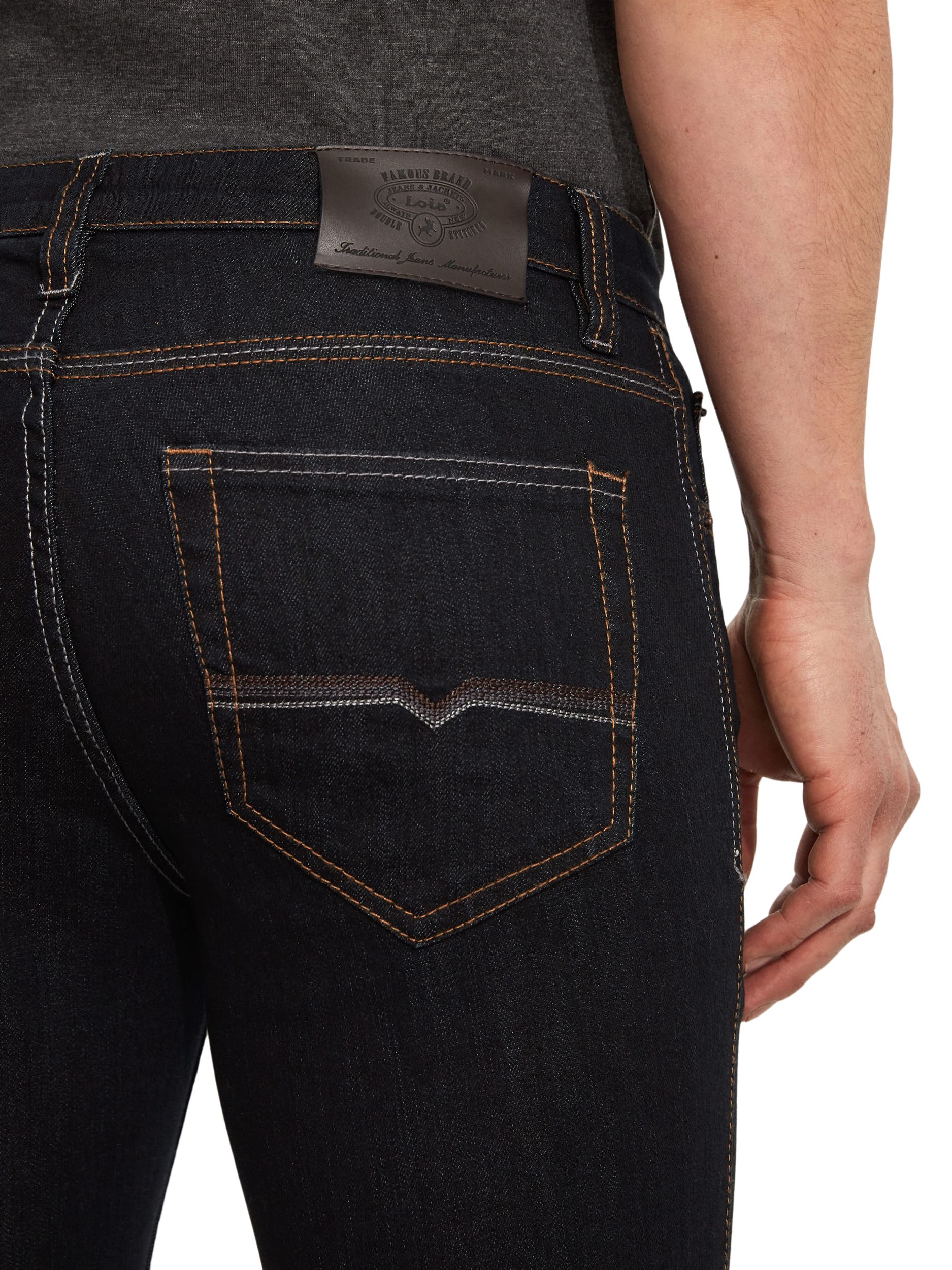 Lois Men's Peter Comfort Stretch Yarn Dyed Jeans