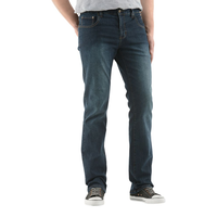 Jean extensible Lois confortable et teint en fil, pour hommes, Peter Front_Flat