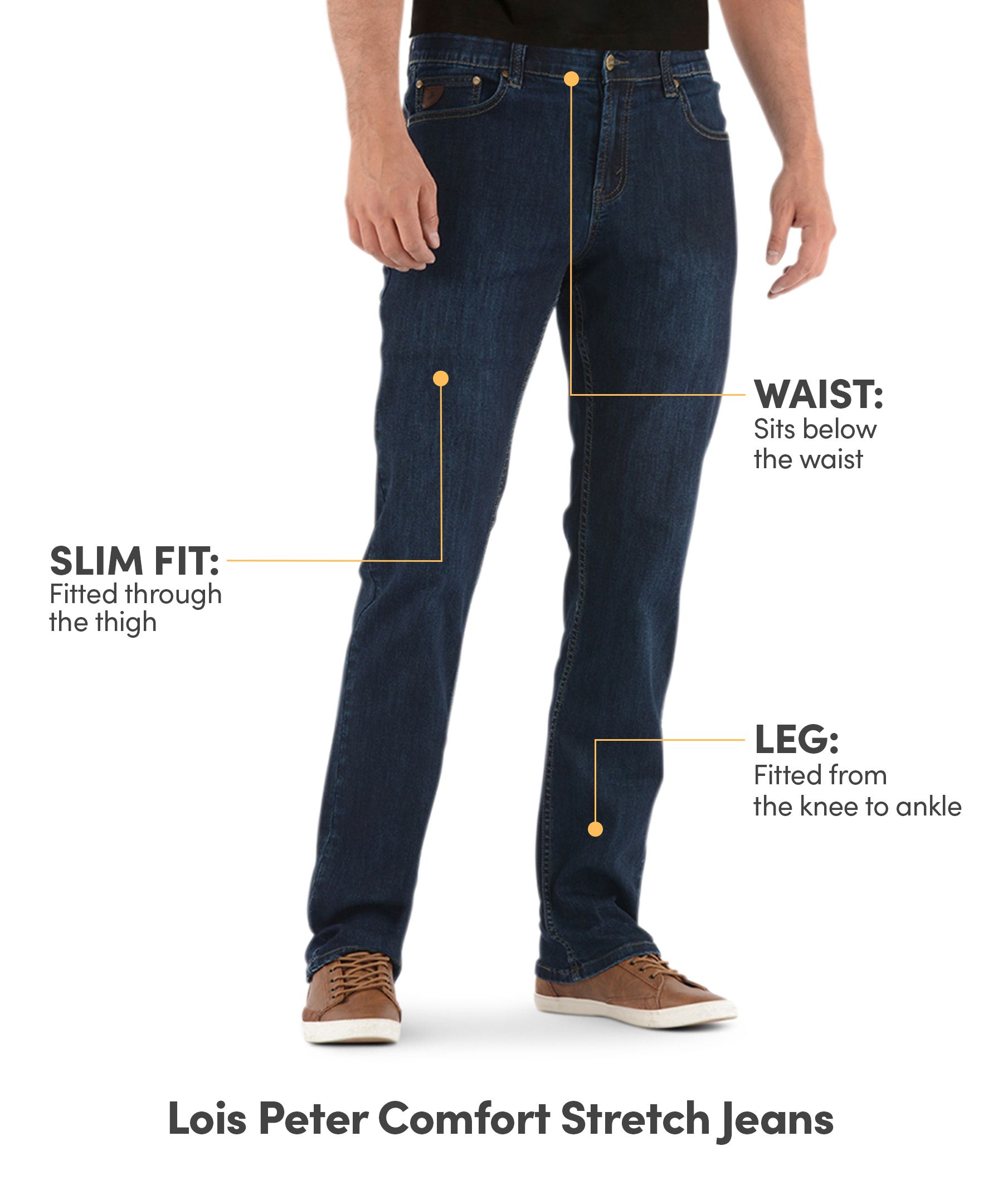 デニム・ジーパン LOIS JEANS DARK BLUE COTTON DENIM JEANS Lois Jeans Men's Marvin, Blue Dark One Wash straight Regular