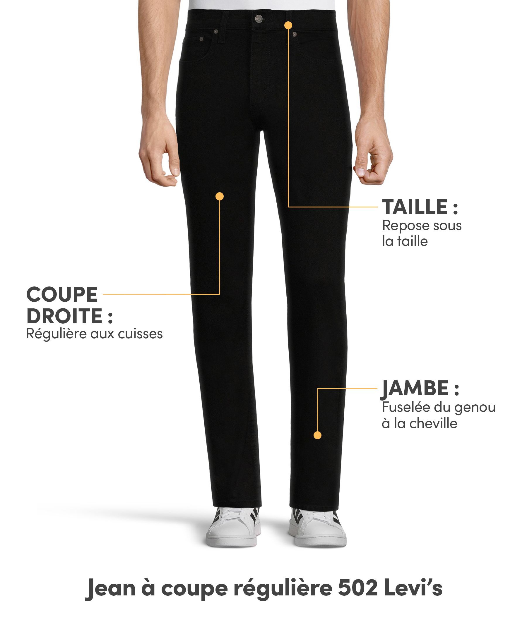 Jean&nbsp;502 de Levi's de coupe régulière, pour hommes, Native Cali