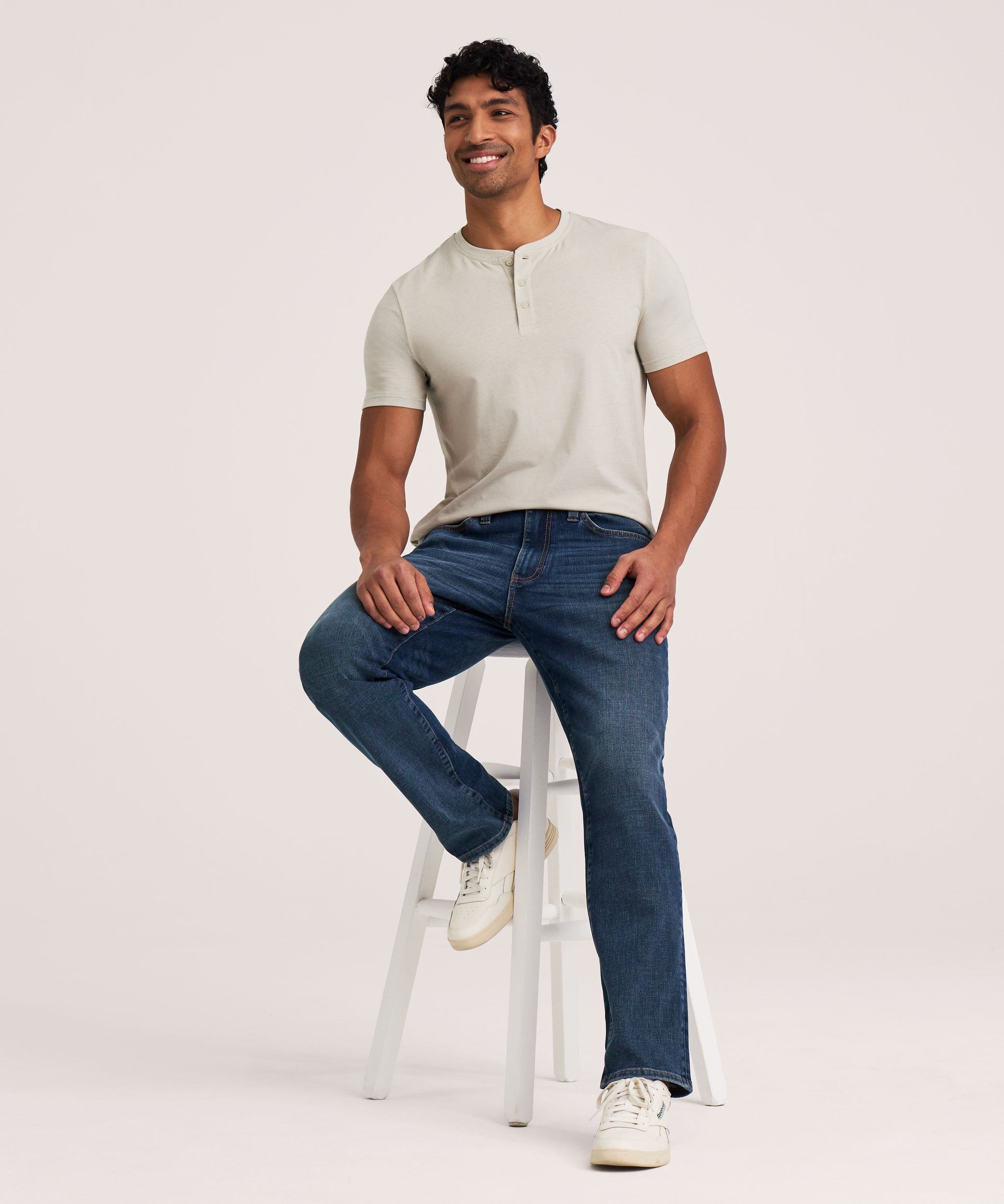 Denver Hayes Men's FLEXTECH Athletic Fit 4 Way Stretch Jeans