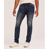 Denver Hayes Men's FLEXTECH Slim Fit 4-Way Stretch Jeans Front_Flat