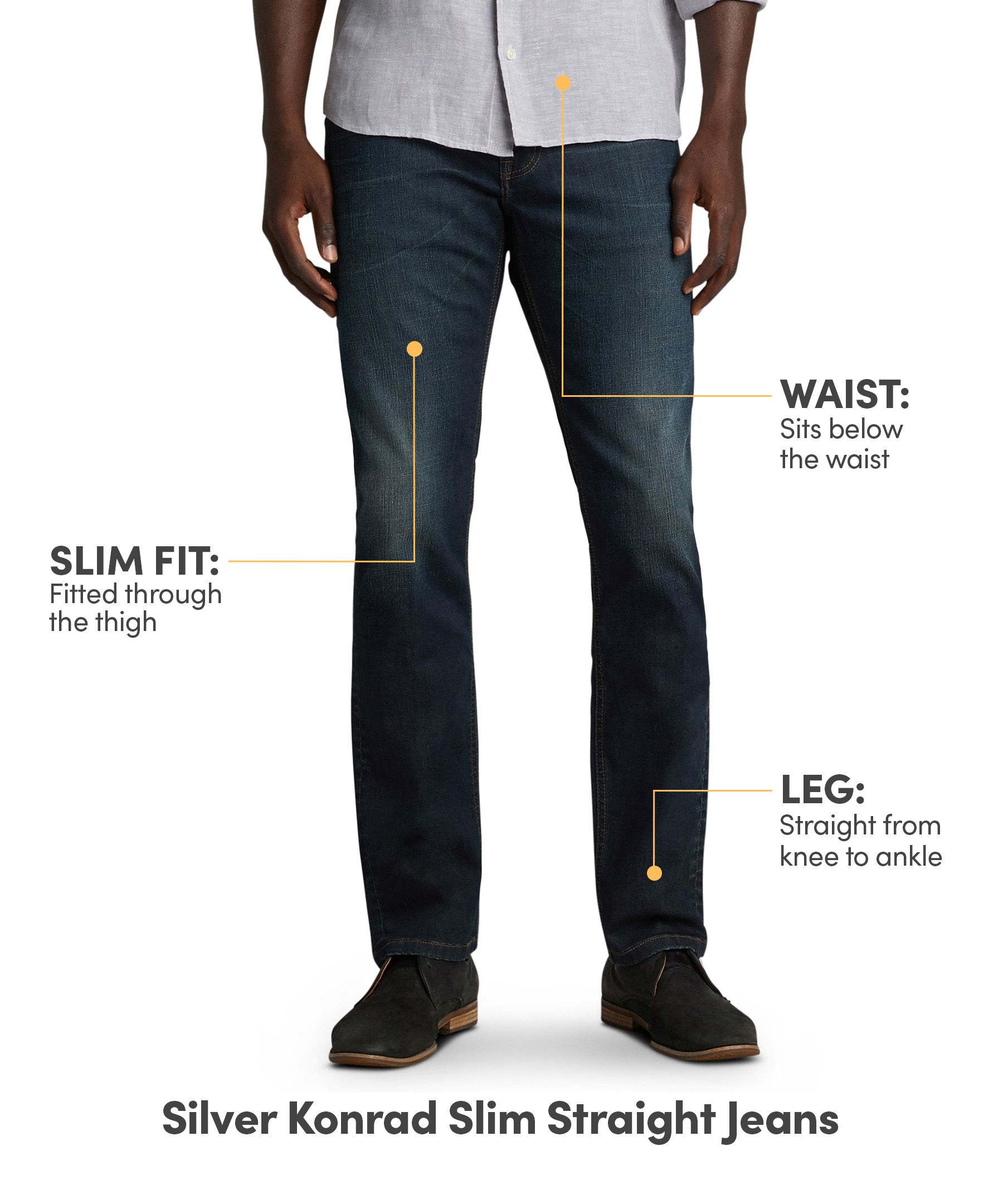 Silver Men's Konrad Slim Fit Jeans