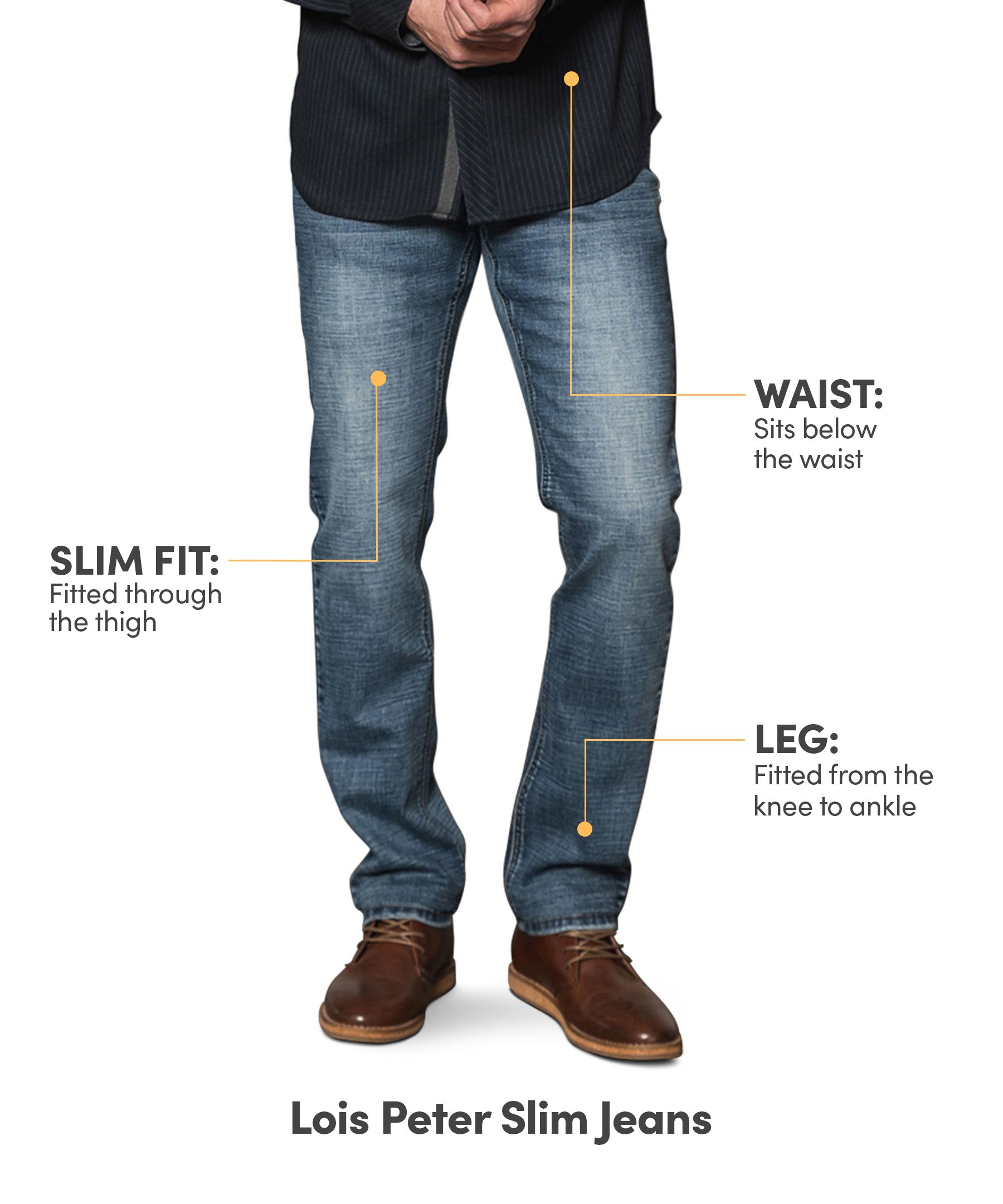 Lois Men's Peter Slim Fit Jeans