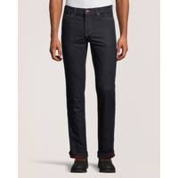 WindRiver Men's Plaid Flannel Lined T-Max Straight Leg Jeans - Rinse Front_Flat