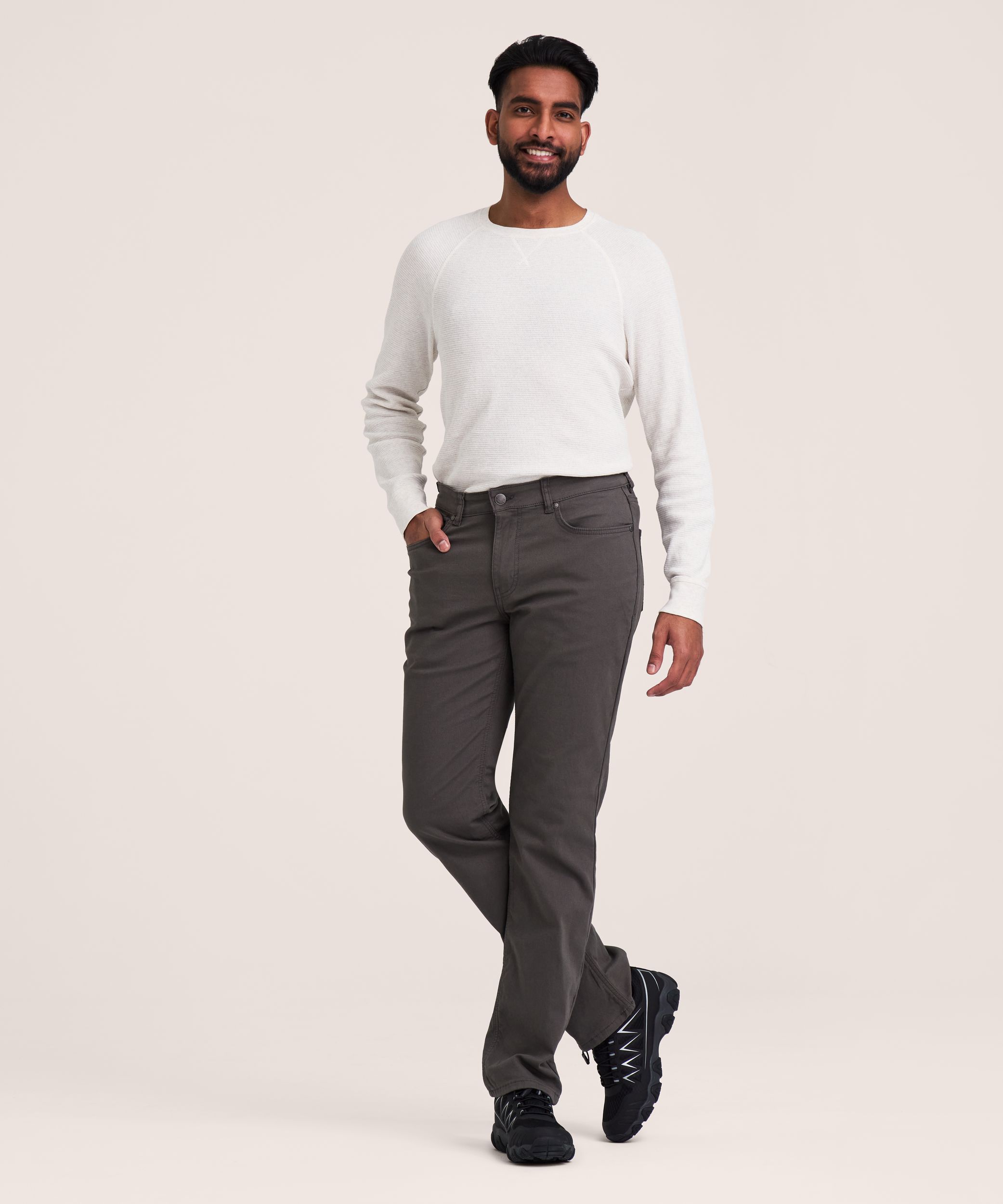 Jean à coupe droite WindRiver en toile extensible et à doublure chaude T-Max HEAT, pour hommes