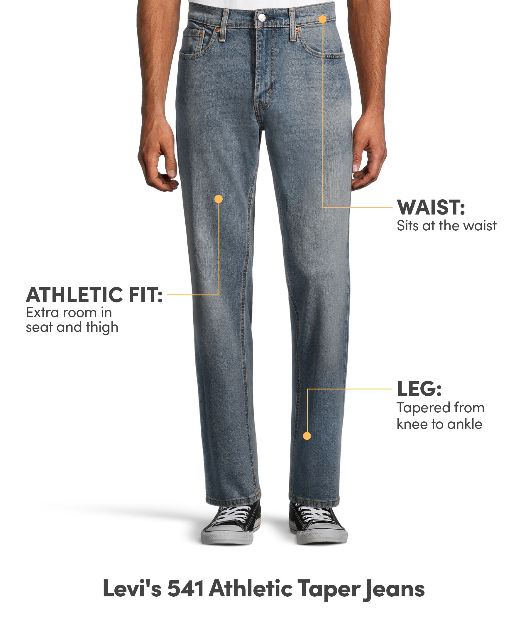 Levi's Men's 541 Athletic Tapered Walter Jeans
