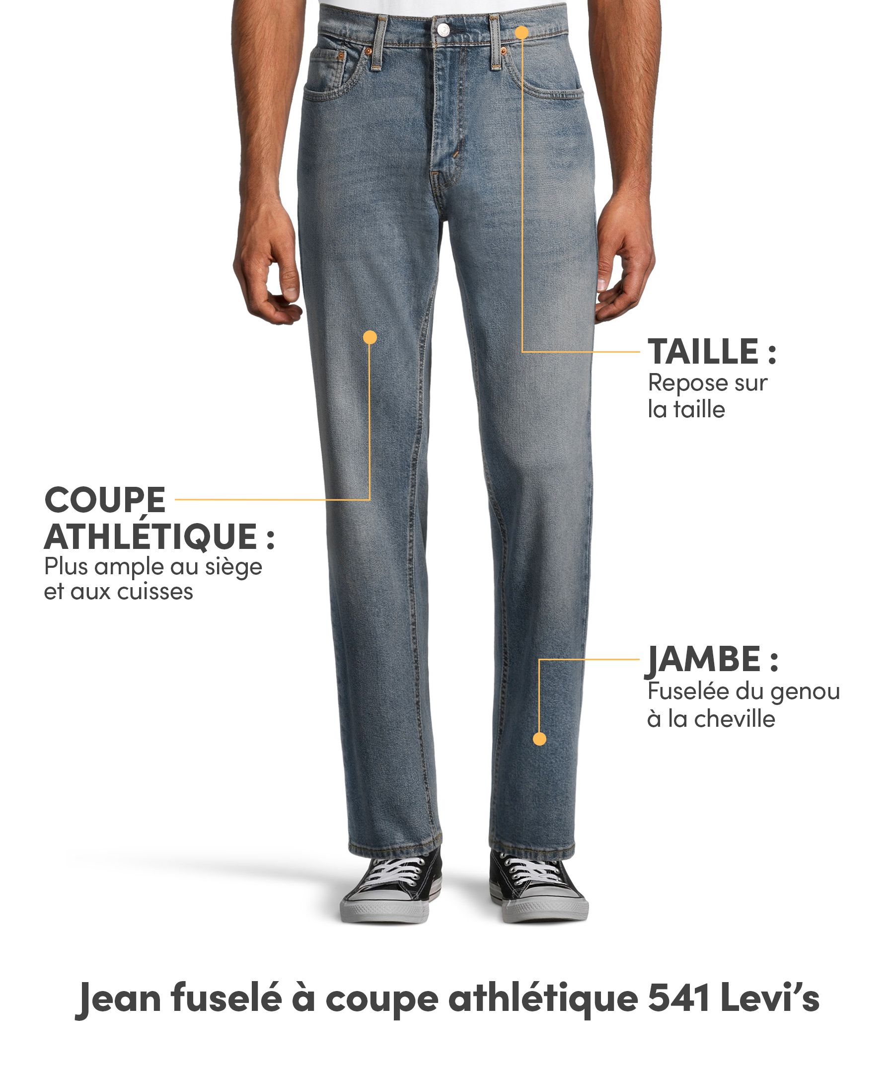 Jean athlétique fuselé de Levi's, pour hommes, 541, Walter