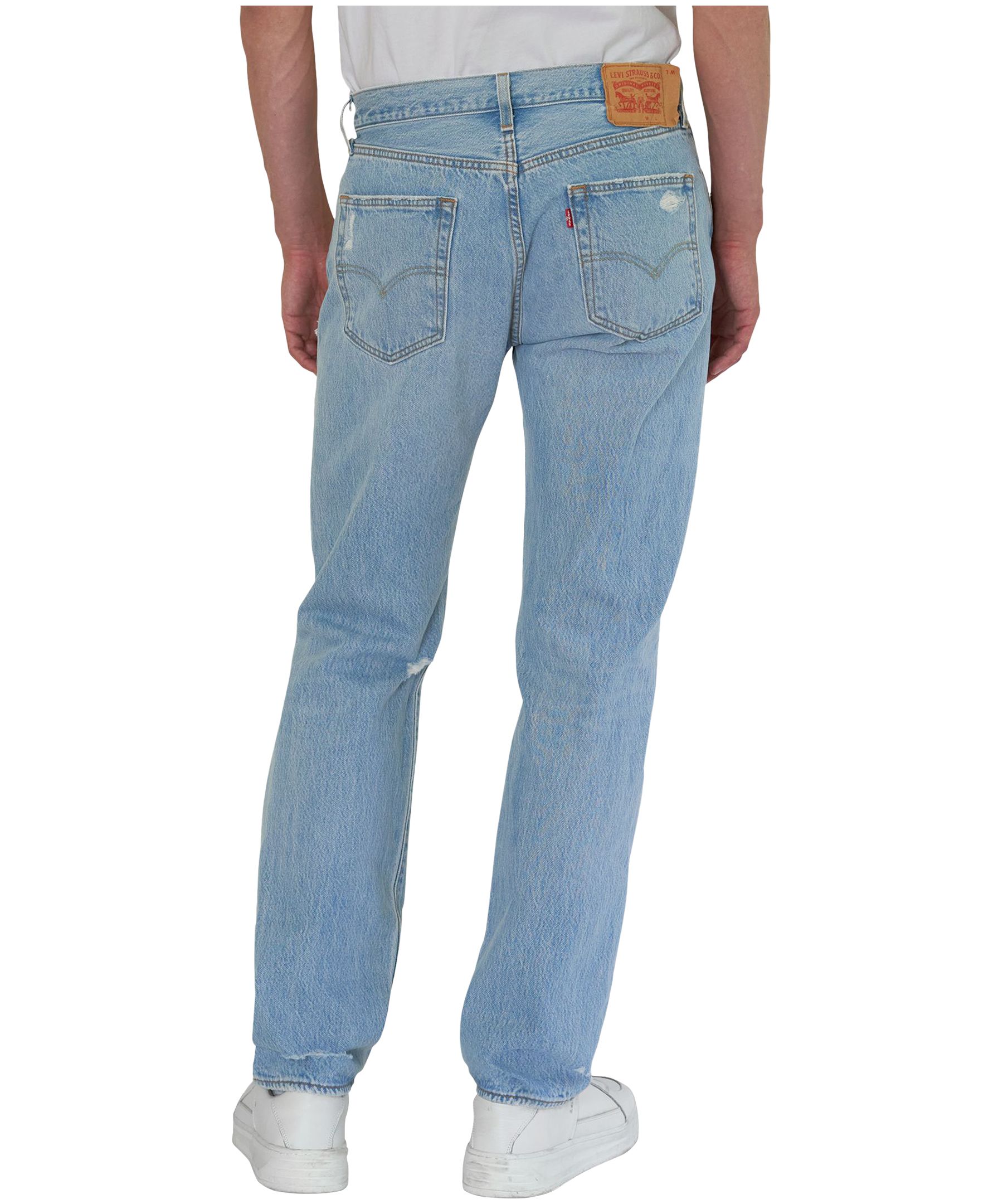 Levi's Men's 501 93 Straight Leg Mid Rise Jeans - Shuttle Light Destructed