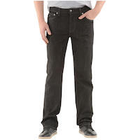 Jean extensible confortable Lois en denim à taille haute pour hommes, Brad L Front_Flat