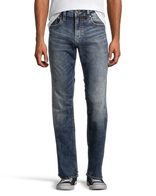 Silver Zac Relaxed Jeans stretch de performance à coupe droite pour homme