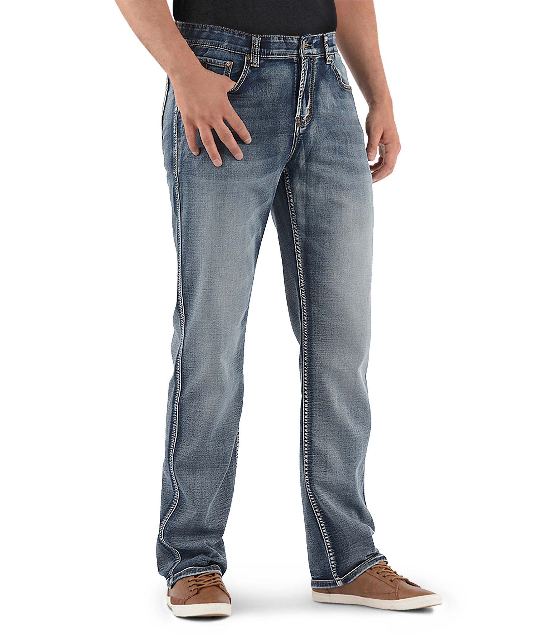 Jean à taille élastique et jambe étroite pour hommes, Brad, Lois