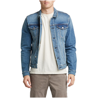 Silver Men's Slater Classic Denim Jacket Front_Flat