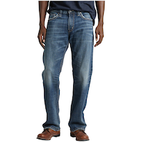 Silver Jean à coupe décontractée et à jambe droite, Zac - EN LIGNE SEULEMENT Front_Flat