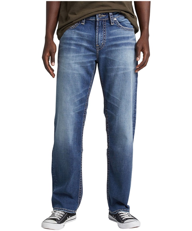 Silver Jean à jambe fuselée de coupe sportive, Hunter - EN LIGNE SEULEMENT