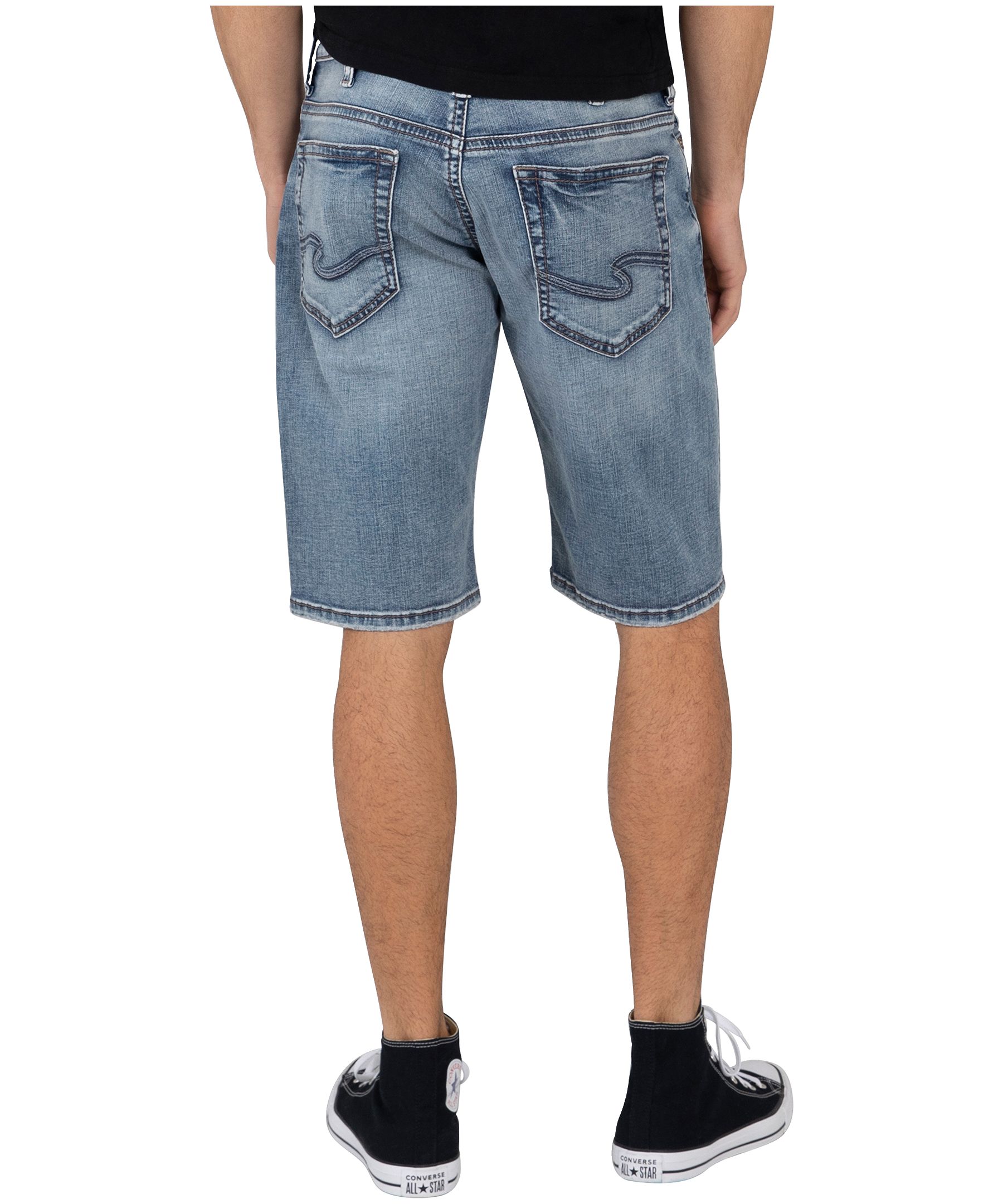 Silver Short au fini délavé moyen pour hommes, Gordie